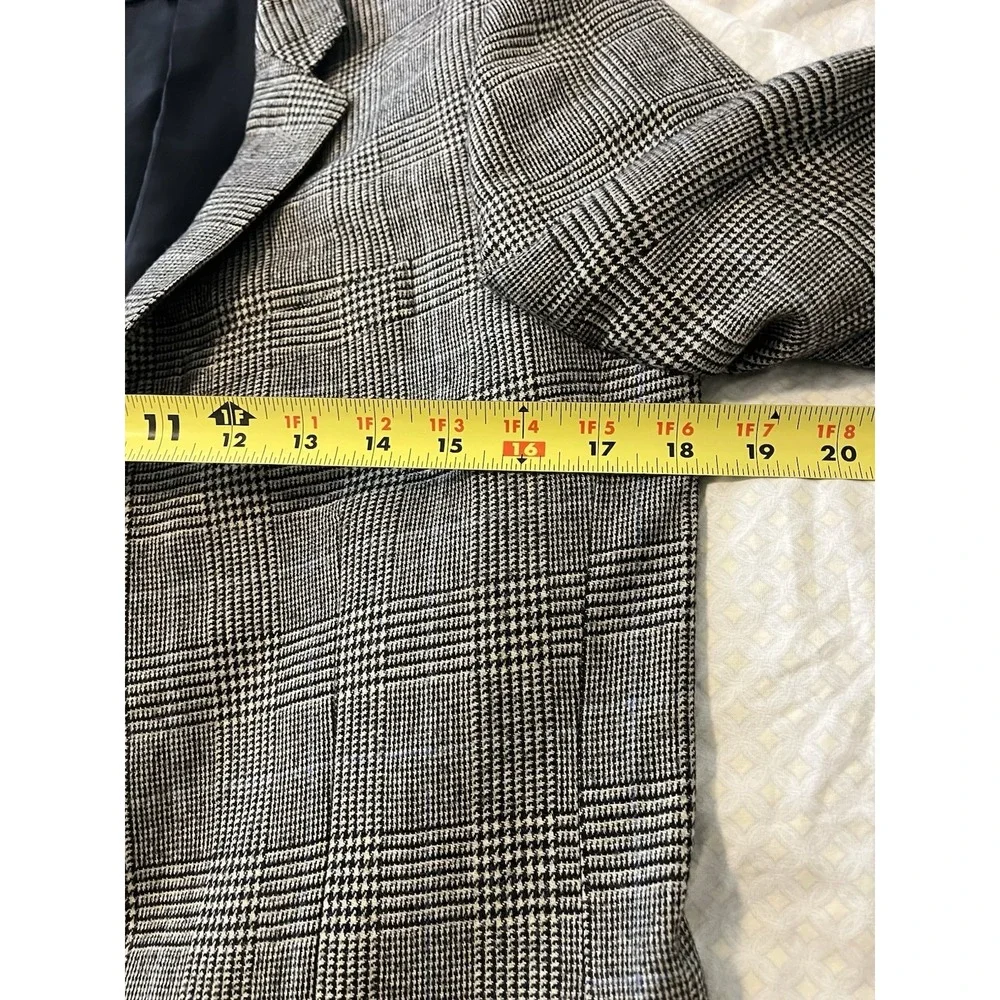 J.Crew Ludlow Blazer British Moon Fabric Jacket Glen Plaid Prince Of Wales 36R
